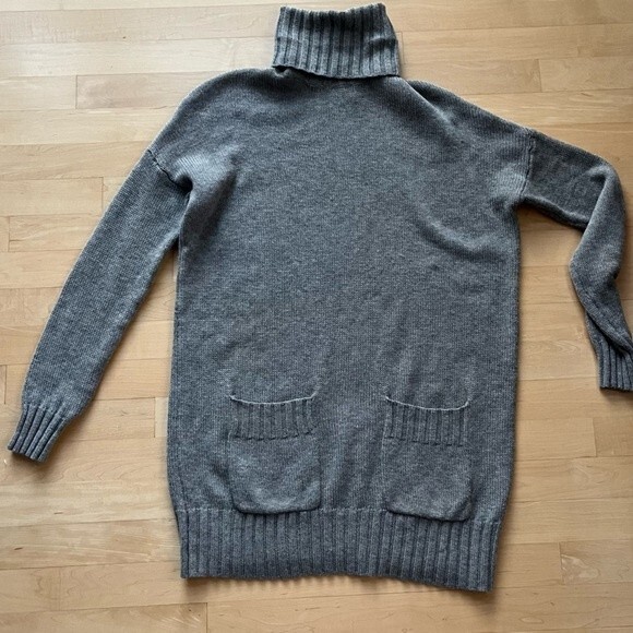 Joie Shera Wool and Cashmere Sweater Dress in Heather Grey M NWOT - Picture 5 of 12